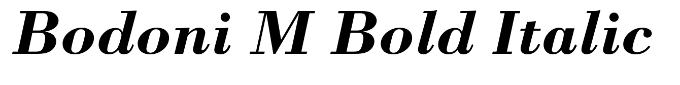 Bodoni M Bold Italic